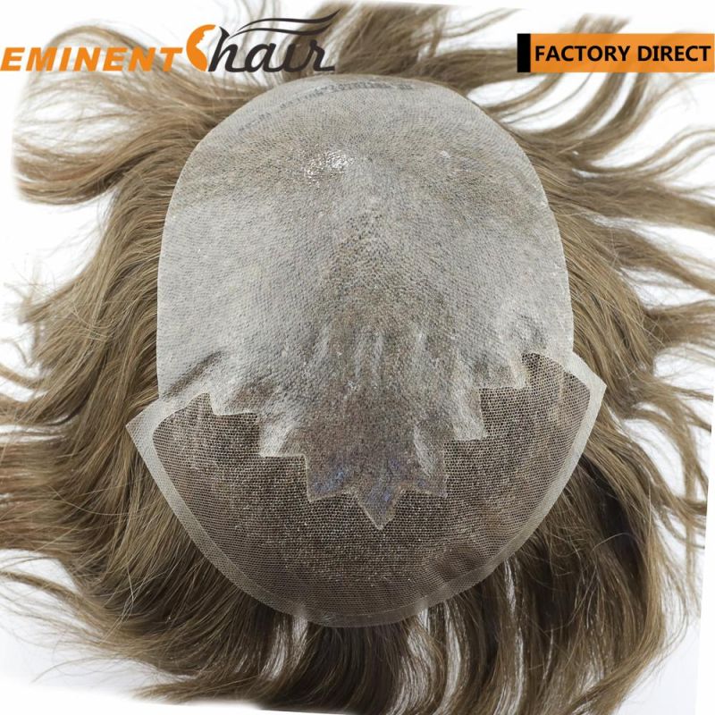 Custom Made Indian Hair Men′s Lace Front Toupee