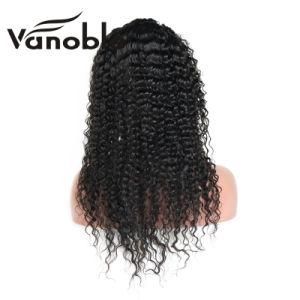 Made in China 150% Density Brazilian Human Hair Full Lace Wig with Baby Hair Curly Wave