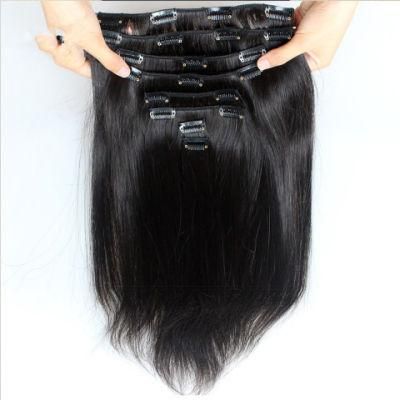 Cheap 100% Natural Brazilian/Peruvian Virgin Remy Clip in Human Hair Extension