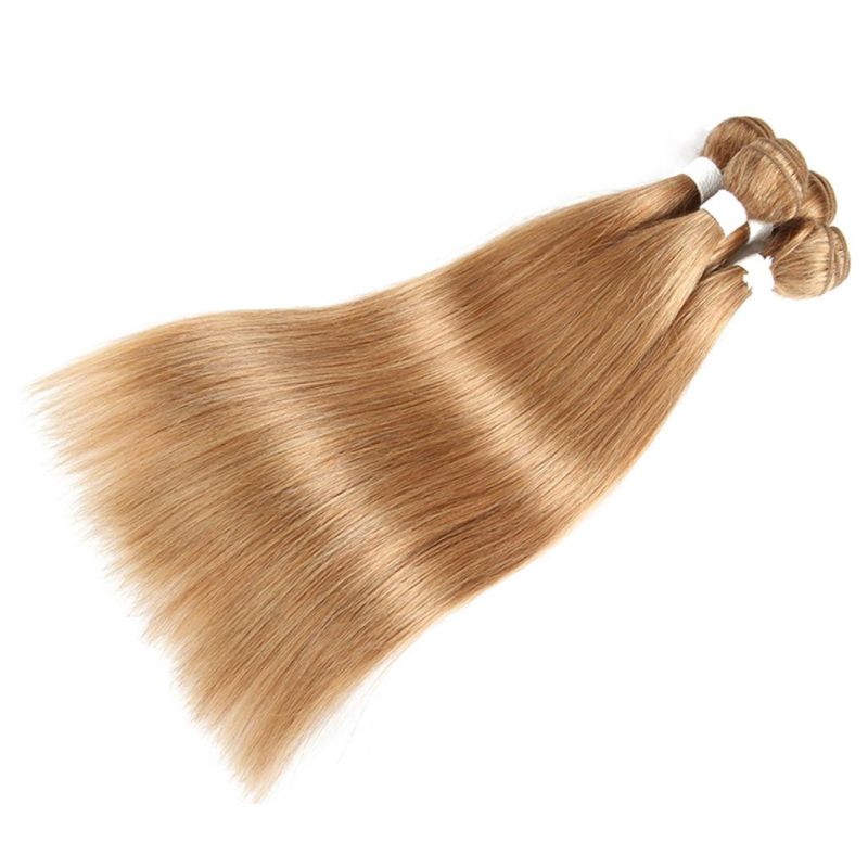 Brazilian Straight Hair Bundles Burgundy Red Blonde 27 Brown Color Remy Human Hair Weaving Bundles Extensions