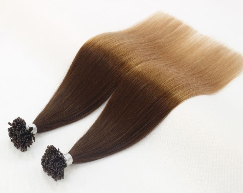 U-Tip Extensions Brazilian Straight Human Hair Bundles Ombre Color Remy Human Hair Extensions