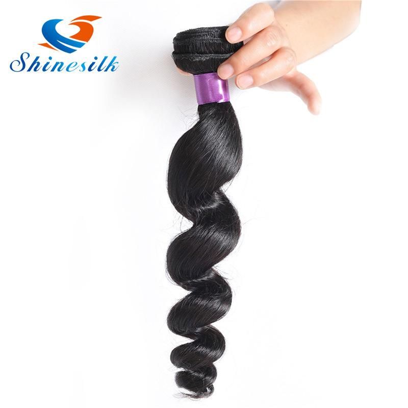 Malaysian Hair Bundles Loose Wave 100% Human Hair Extension Natural Color Remy Hair Weft