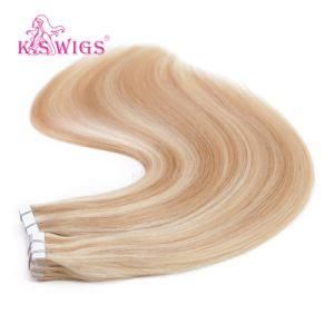 K. S Wigs Hot Sell 100% Indian Tape Hair Human Hair Extensions
