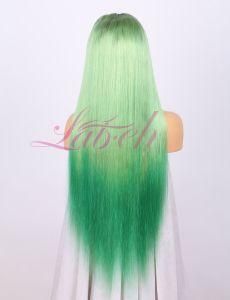 Silky Ombre Color Straight Wig