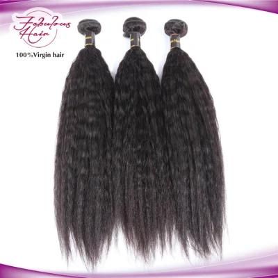 Kinky Yaki Straight Unprocessed Human Hair Cuticle Aligned Virgin Hair