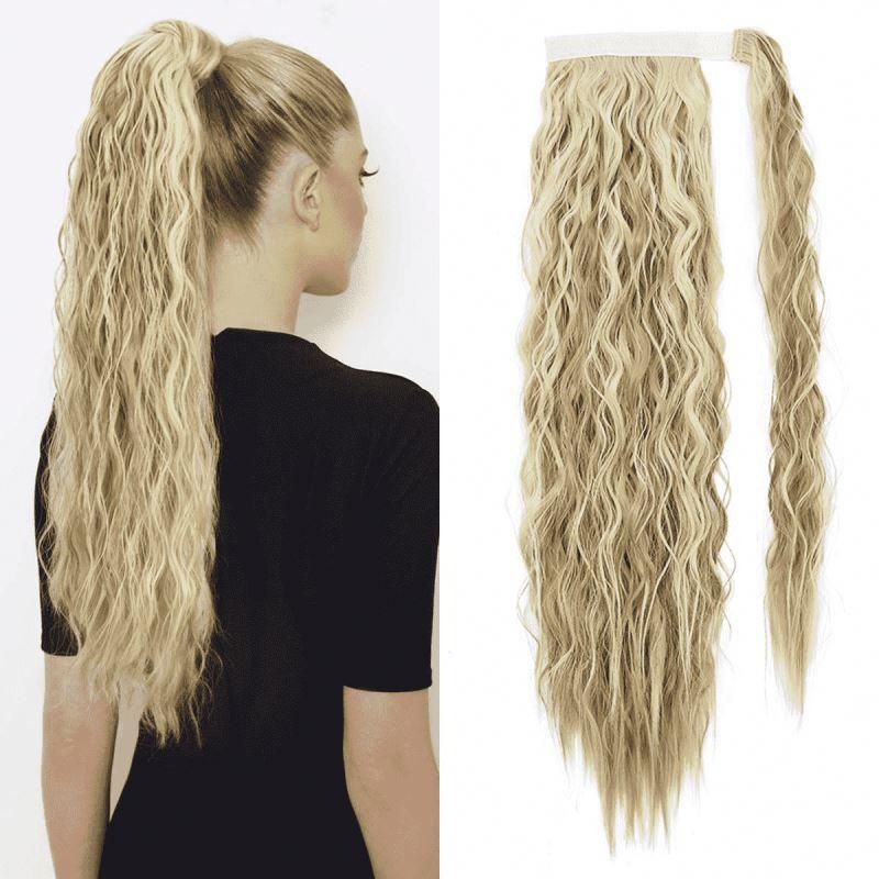 Surprise! Kbeth 613 Gold Women′s Hair Extensions Long Lasting Clip in Discount Grade 7A China Wave Hair Bulk Ponytail Human Hair Extension in Stock
