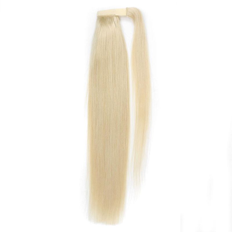 Quality Indian Remy Human Hair Drawstring Ponytail/ Wrap Around Ponytail Hair Extensions