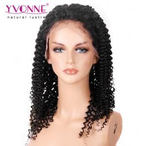 Hot Selling Yvonne Natural Color Virgin Lace Front Wig Malaysian Curl