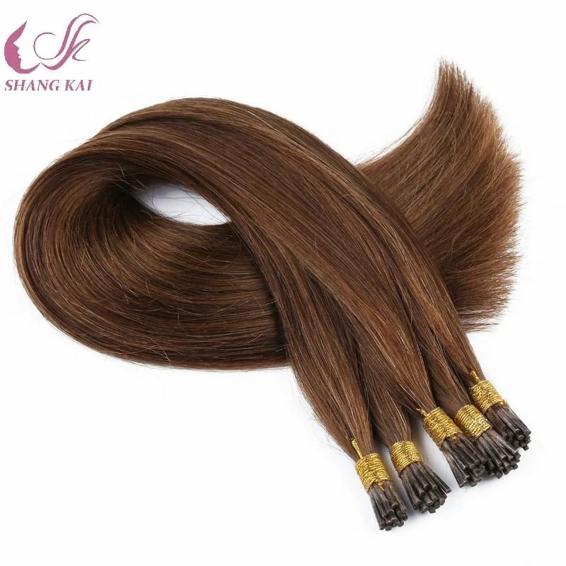 Wholesale Cheap Brazilian Vrigin Human Hair Extensions I Tip Hair Extensions