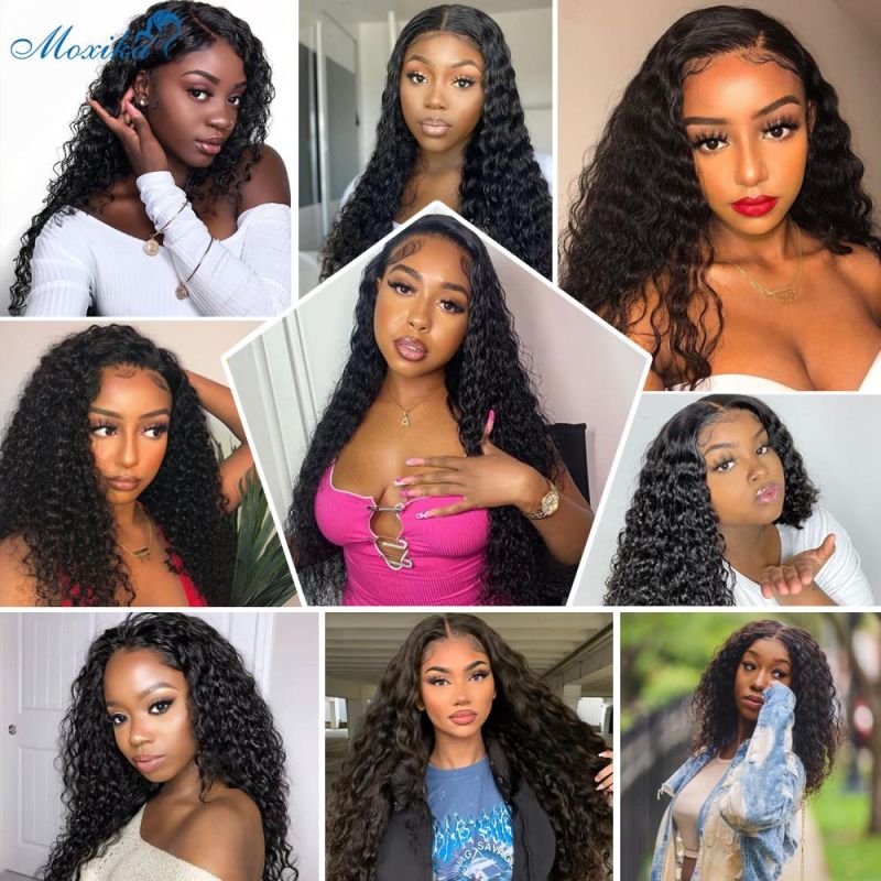 Deep Wave Wig Human Hair Lace 13X6 Lace Front Wig