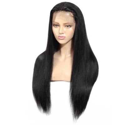 Kbeth 13X4 Lace Wig 30 Inch for Black Women Hand Tied Straight Human Long Hair Extension Girls Wigs