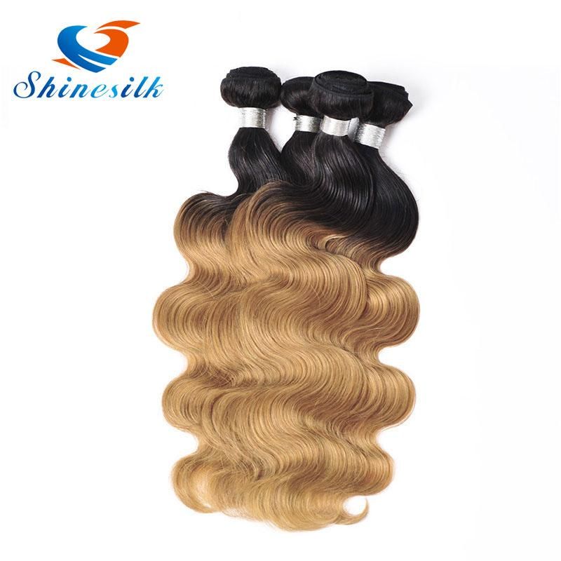 8A Ombre Peruvian Virgin Hair Body Wave Blonde Hair