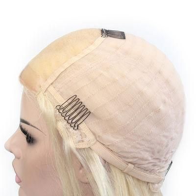 Lx054 Chinese Hair Blond #613 Machine Made Mono Top Natural Hair Toupee