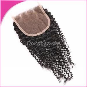 Virgin Peruvian Kinky Curly Hair Lace Closure