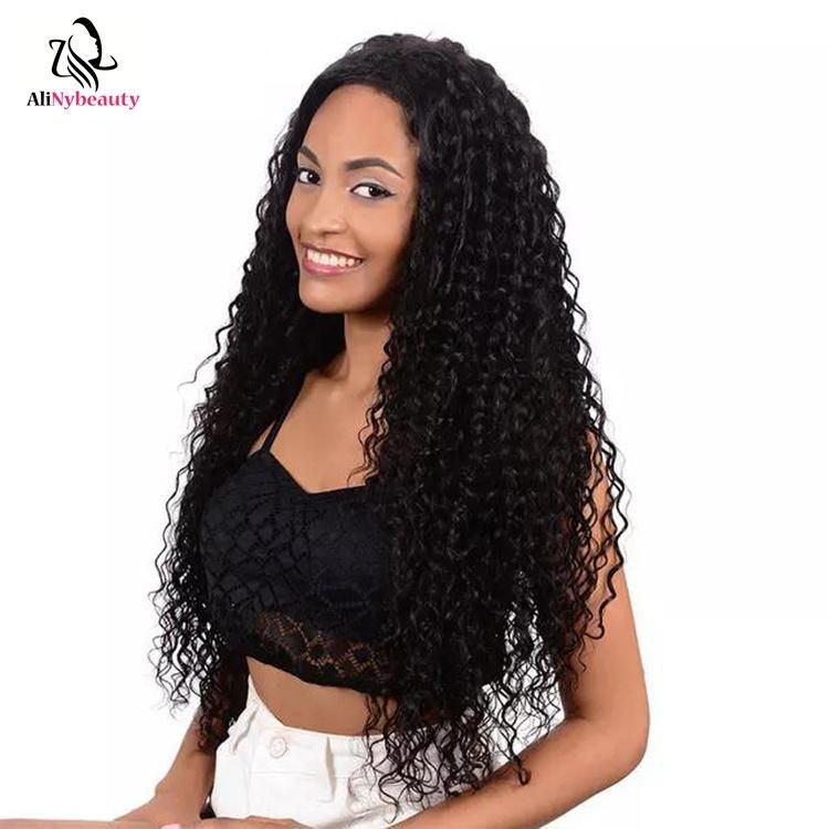 Alinybeauty Factory Price Brazilian Remy Water Wave Human Hair Extension