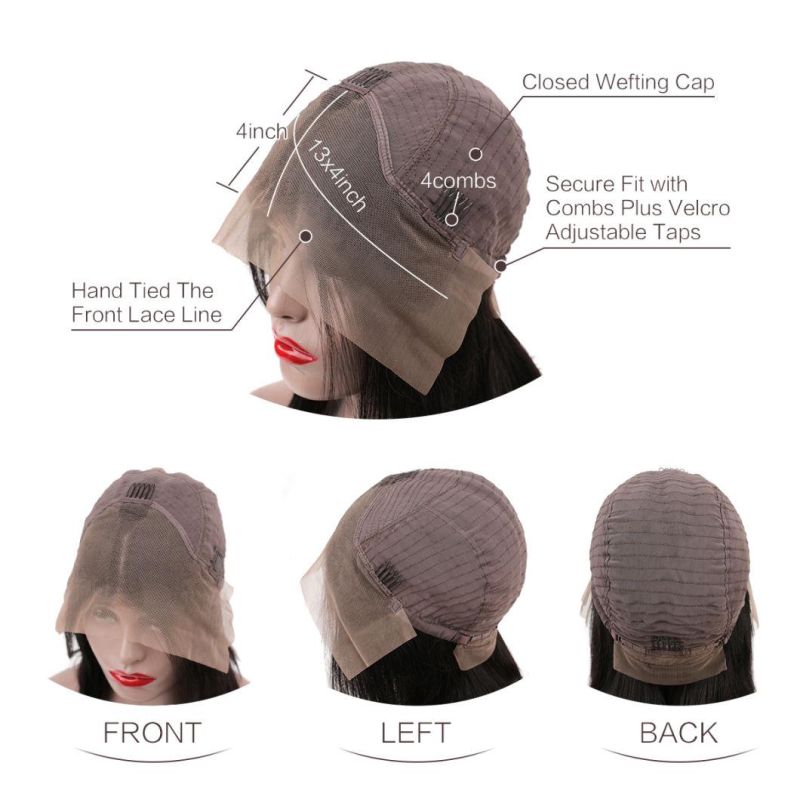 Customized Color Available Ombre Color Human Hair Wigs Lace Frontal Wigs