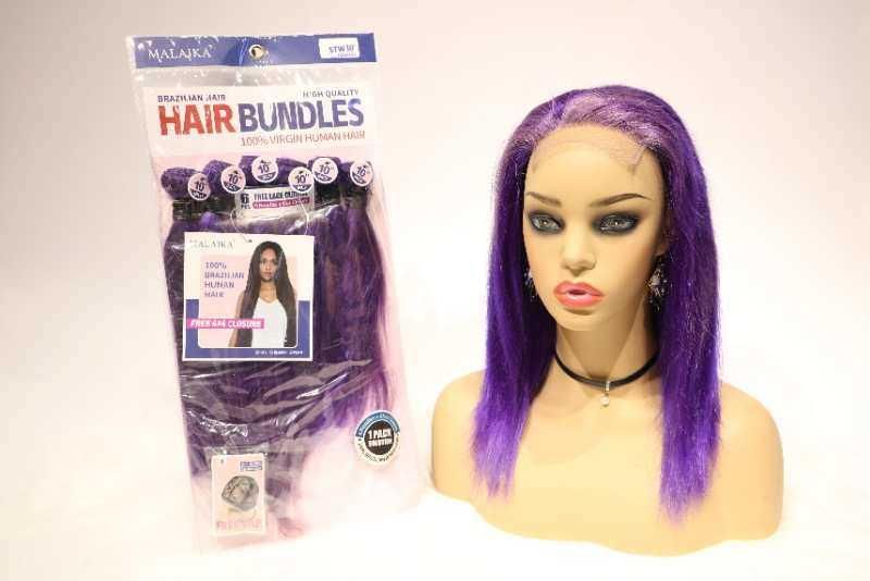 Cheap Packet 6+1 Closure and Bundle Human Straight Brazilian Hair