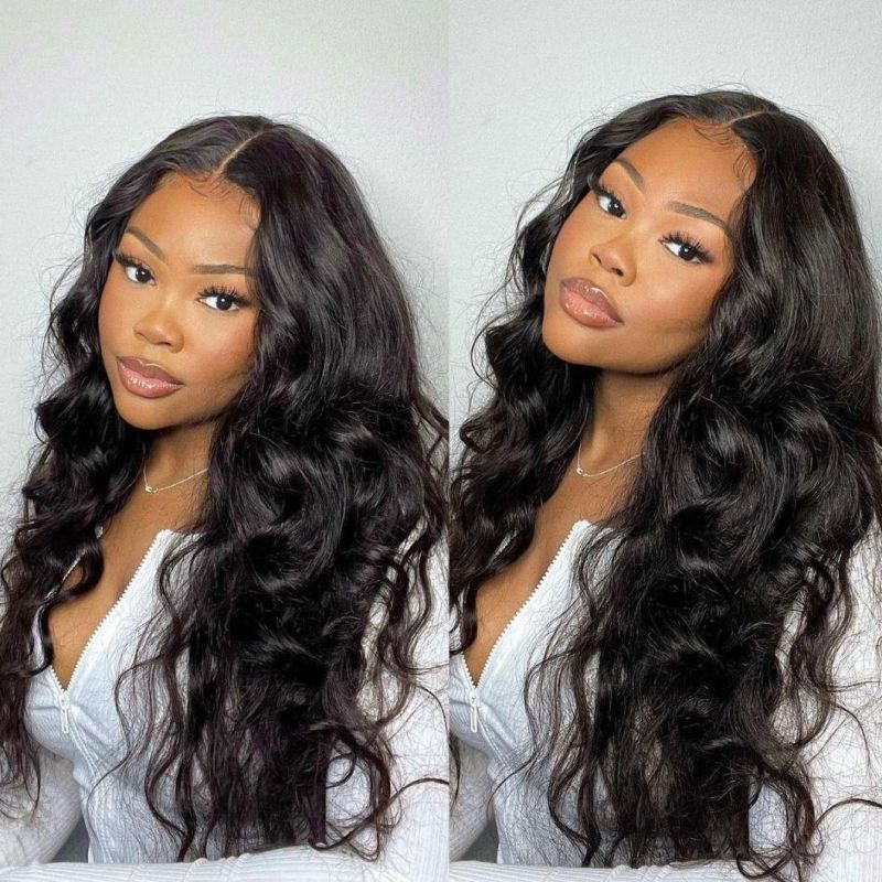 13X6 Lace Front Wig Body Wave Virgin Human Hair Wigs 180% Density