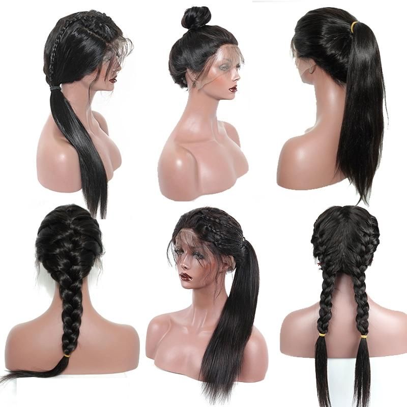 Wholesale Brazilian Natural Straight Human Hair Full Lace Wig