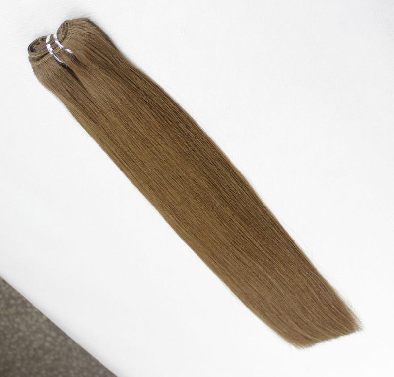 Straight Brazilian Human Hair Hair Bundles Brown Color Remy Human Hair Weaving Bundles Extensions