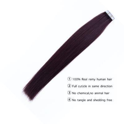 Remy Human Hair Extensions 2.5g/Stand 20PCS/Pack Tape Hair Skin Weft Virgin Hair