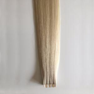 60# Straight Us Skin PU Weft Virgin Remy Human Hair Extensions