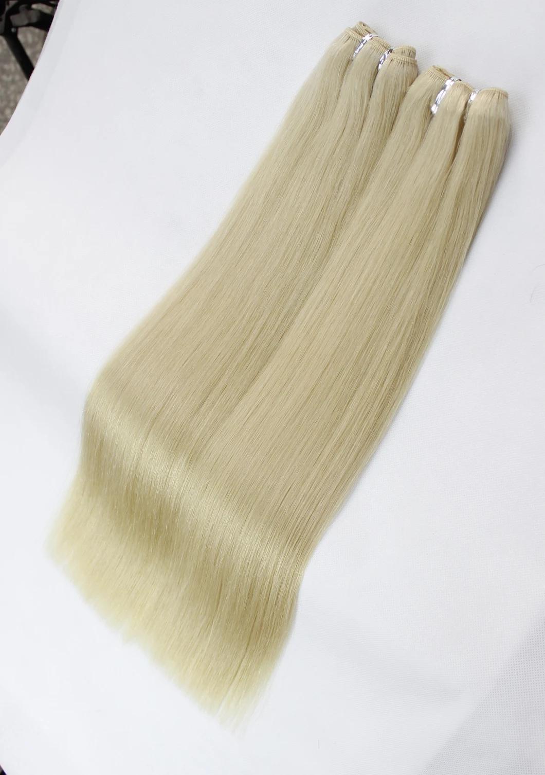 Brazilian Straight Human Hair Hair Bundles Blonde Color Remy Human Hair Weaving Bundles Extensions 613