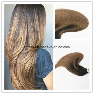 Balayage Color #2#8 Tape in Remy Hair Extensions Seamless Virgin Human Hair Skin Weft Slik Straight Tape on Extension