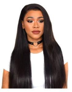 Silky Straight 100% Unprocessed Human Hair Lace Front Wig