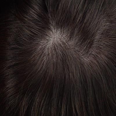 Silk Top Lace Base Natural Hairline Remy Hair Toupee