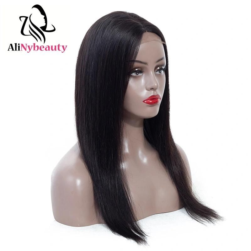 Unprocessed Natural Straight 100% Human Hair Full Lace Wig