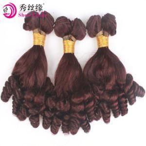 China Hair Vendors Russian Virgin Hair Weave 100% Funmi Curls Red Remy Human Hair Extension