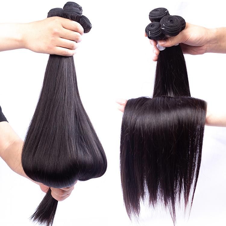 Unprocessed Human Hair Extension Transparent Lace Frontal and Bundles Human Hair