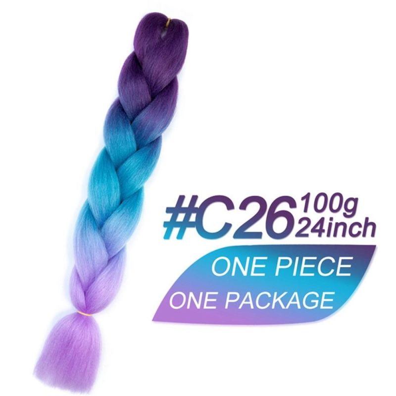 Kbeth Braid Synthetic Hair Extension for American Black Woman 2021 Fashion Jumbo Braids Hair Extensions for Braiding Ready to Ship