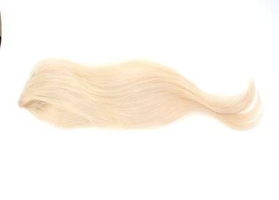 Human Hair Blond Color Lace Closure with Clips