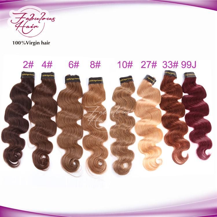 Top Quality Color 27# Peruvian Remy Body Wave Hair Extension