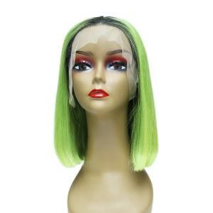 Top Sale Human Virgin Hair Straight Short Bob Lace Front Wig