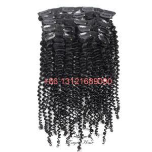 Brazilian Virgin Hair Kinky Curly 7 Pieces/Set Clip in Human Hair Extensions