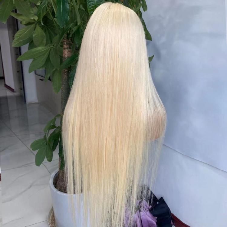 Cheap 30 Inch 613 Preplucked HD Transparent 370 Full Lace Braided Women Wig with Baby Hair Caps 180% 250 Desity Human Virgin