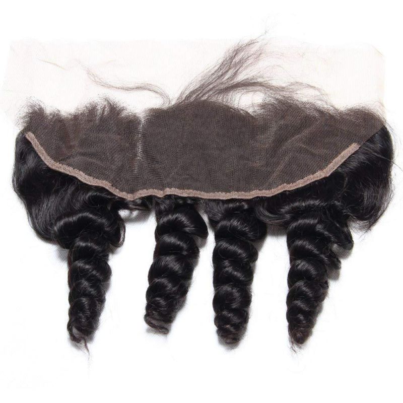 Kbeth Virgin Remy Human Hair 6X6 Lace Closure with Baby Hair Invisible HD Lace Frontal Closure Loose Wave Bundles with Frontal Closure