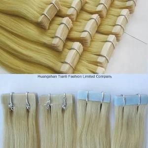 Long Lasting Best Quality 24&quot; Hand Tied Skin Weft PU Taped Hair