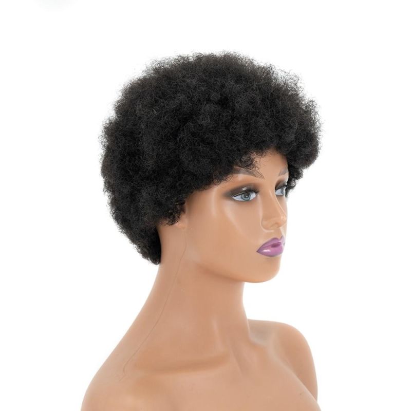 Kbeth Short Wig for Woman Fashion Cool 8 10 12 Inch Lace Front Custom Machine Made Afro Kinky Affordable Cheap Price Ladies Wigs Factory Wholesale