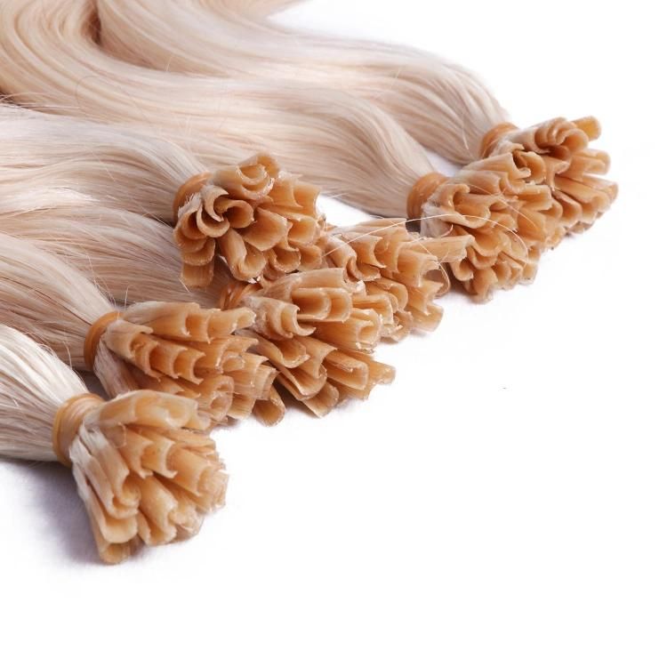 Wholesale 12A Raw Virgin Body Wave U Tip Human Hair Extension #Blond