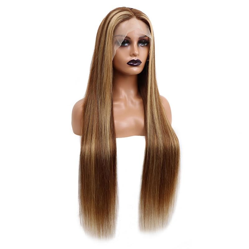 Blonde Transparent Lace Front Wigs 100 Unprocessed Virgin Brazilian Straight