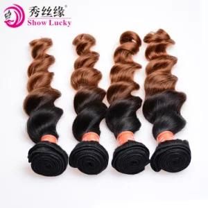 Hot Beauty Loose Wavy Virgin Filipino Human Hair Extension Unprocessed Ombre Black Root #1b/30 Color
