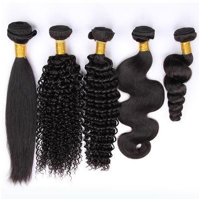 High Quality Double Weft Human Hair Extensions Natural Loose Hair Weave Raw Hair Bundles