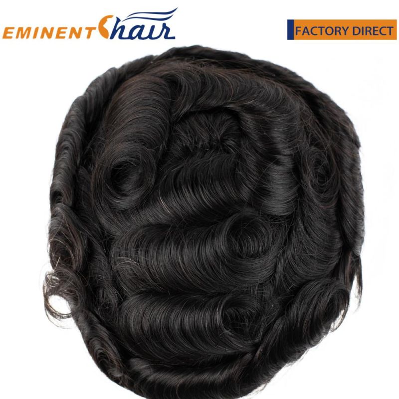 Indian Hair Stock Mono Men′ S Toupee