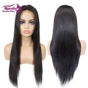 100% Best Remy Hair Straight Lace Front Wig Human Natural Hair