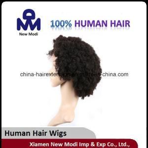 Africa Curly Fashion Human Hair Full Lace Wig