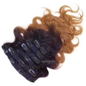 Indian Ombre Body Wave T2/8 Clip-in 100% Human Hair